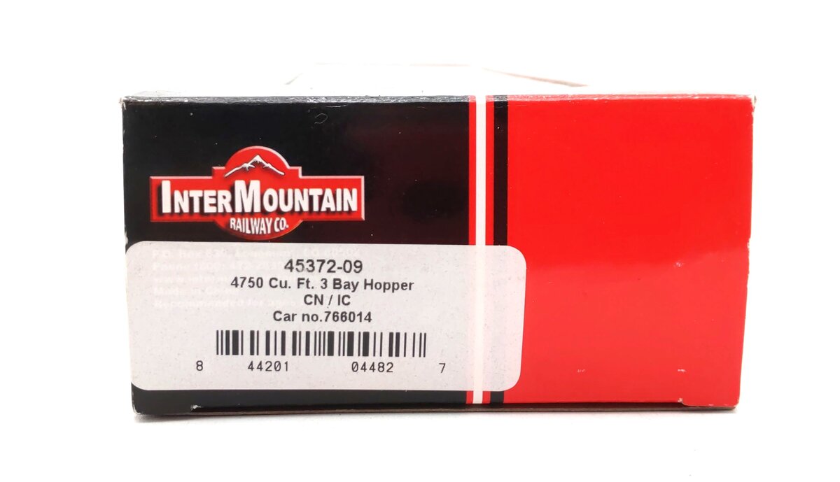 InterMountain 45372-09 HO Scale CN/IC 4750 Cu. Ft. 3-Bay Hopper Car #766014 LN/Box
