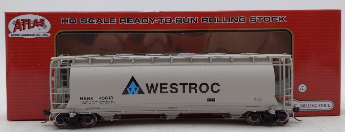 Atlas 20005771 HO WESTROC 3-Bay Cylinder Hopper #45613