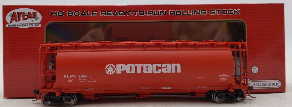 Atlas 20005768 HO POTACAN 3-Bay Cylinder Hopper #743