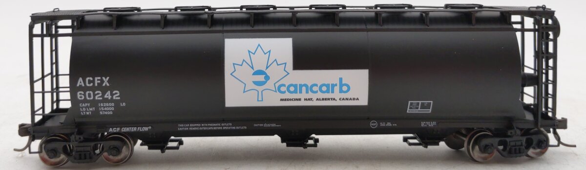 Atlas 20005774 HO Cancarb ACFX 3-Bay Cylindrical Hopper #60242