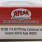 Atlas 20005774 HO Cancarb ACFX 3-Bay Cylindrical Hopper #60242