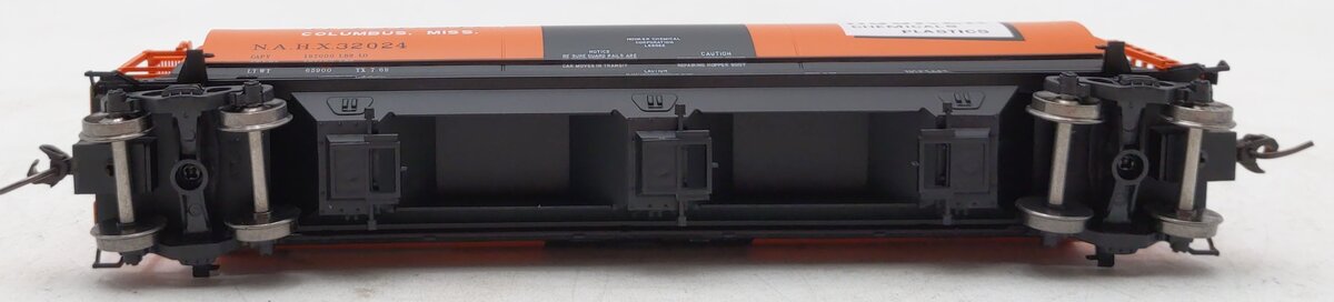 Atlas 20005778 HO Hooker Chemical 3-Bay Cylinder Hopper #32024