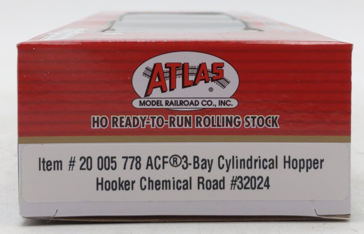 Atlas 20005778 HO Hooker Chemical 3-Bay Cylinder Hopper #32024