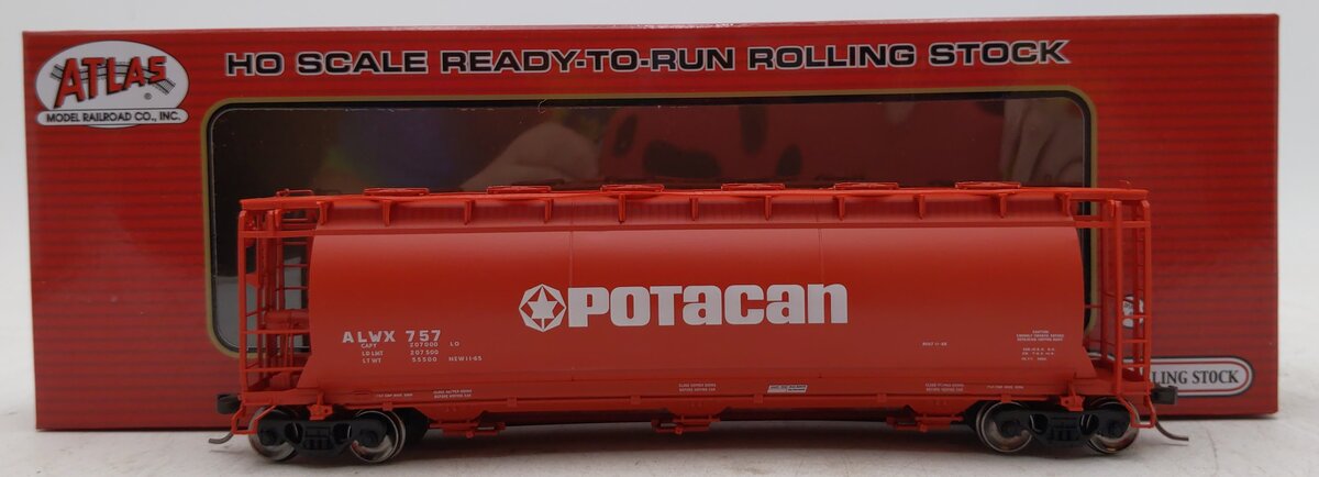 Atlas 20005769 HO Potacan 3-Bay Cylindrical Hopper #757