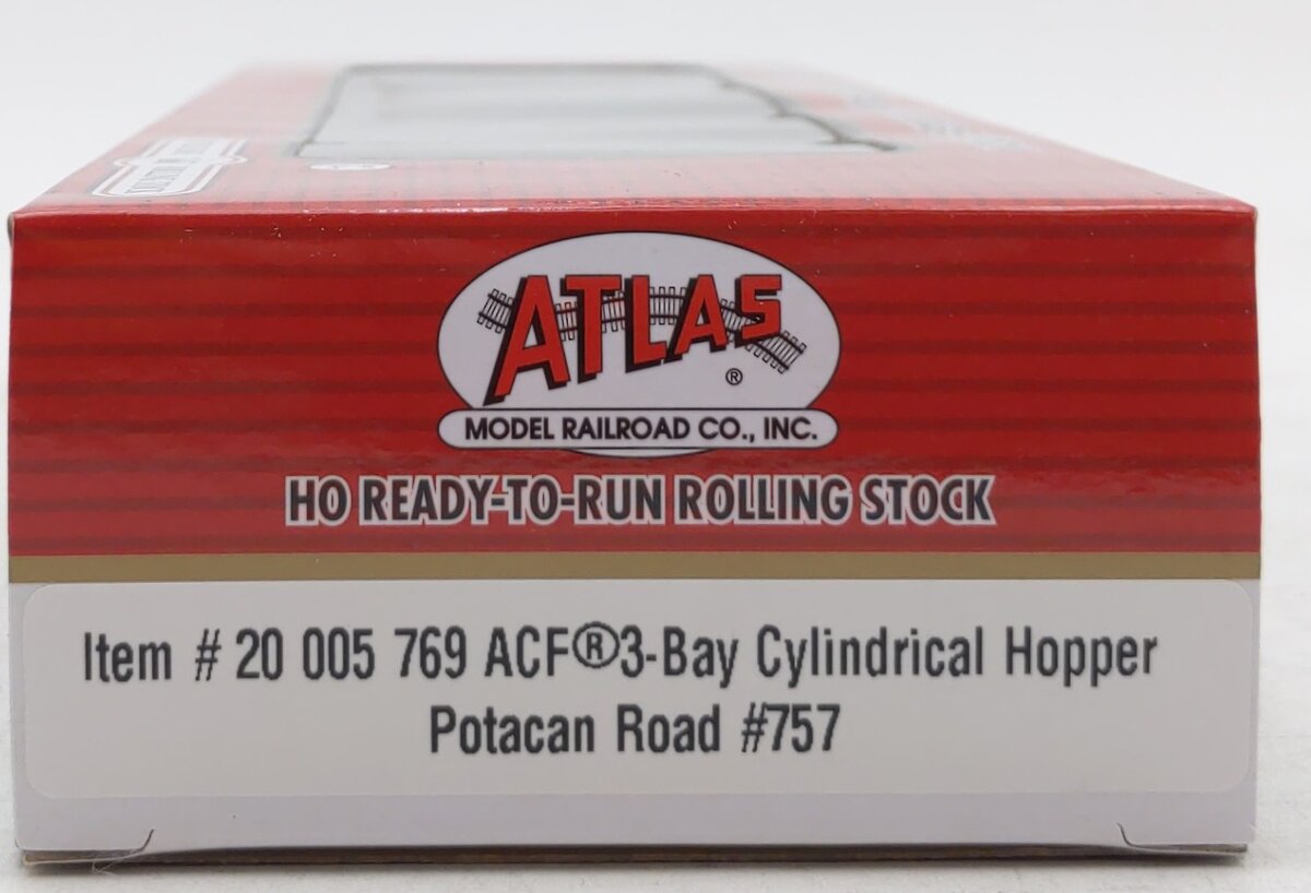 Atlas 20005769 HO Potacan 3-Bay Cylindrical Hopper #757