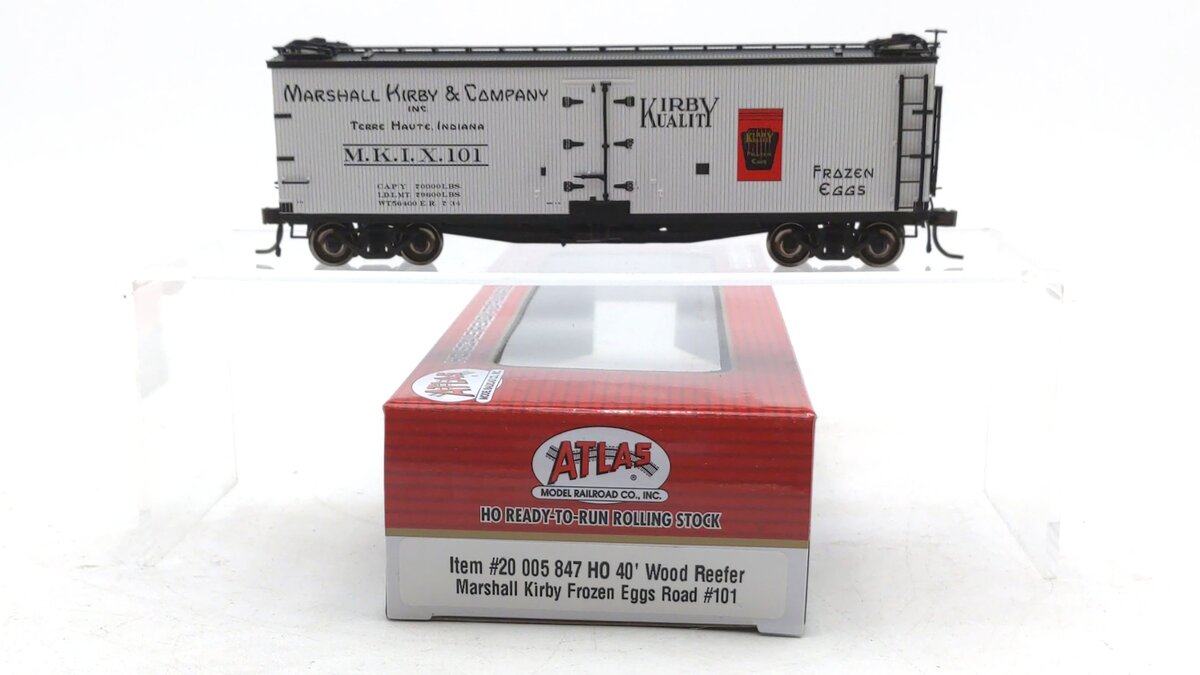 Atlas 20005847 HO Marshall Kirby Frozen Eggs 40' Wood Reefer #101