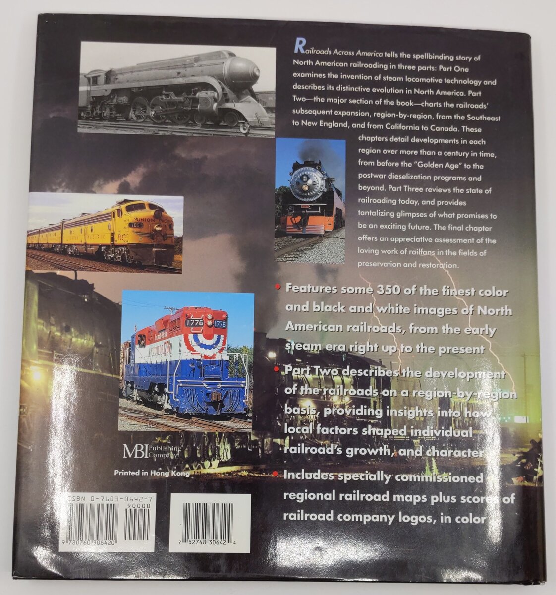 Railroads Across America Hardcover Book By Mike Del Vecchio EX