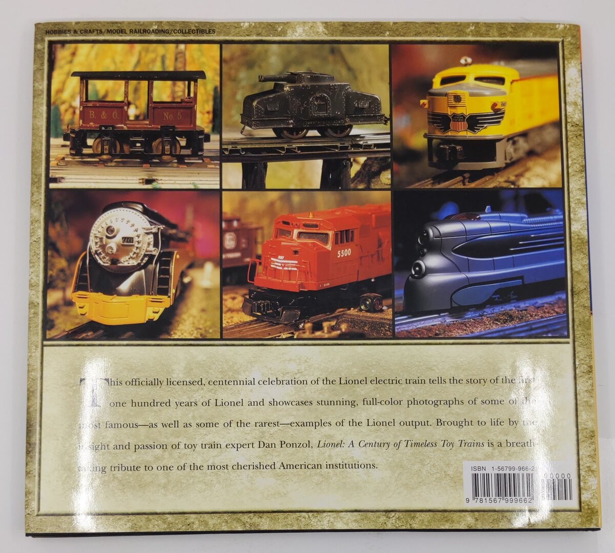 Lionel: A Century of Timeless Toy Trains Hardcover Book By Dan Ponzol EX