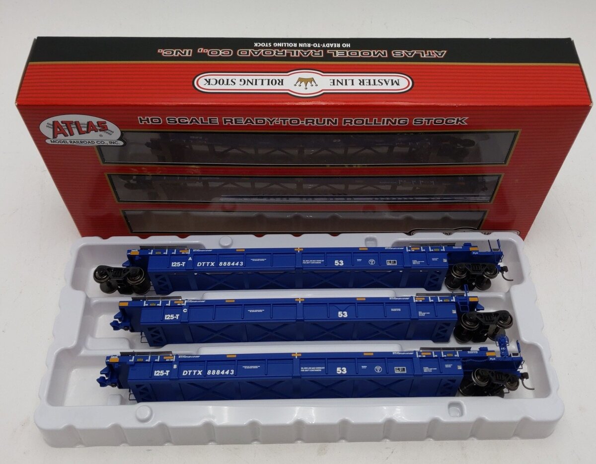 Atlas 20004612 HO TTX Thrall 53' Articulated Well Car Set #888443