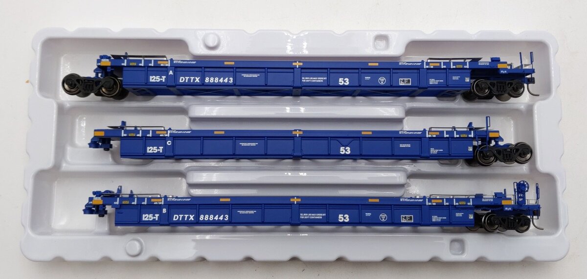 Atlas 20004612 HO TTX Thrall 53' Articulated Well Car Set #888443