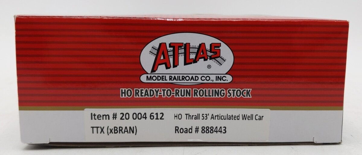 Atlas 20004612 HO TTX Thrall 53' Articulated Well Car Set #888443