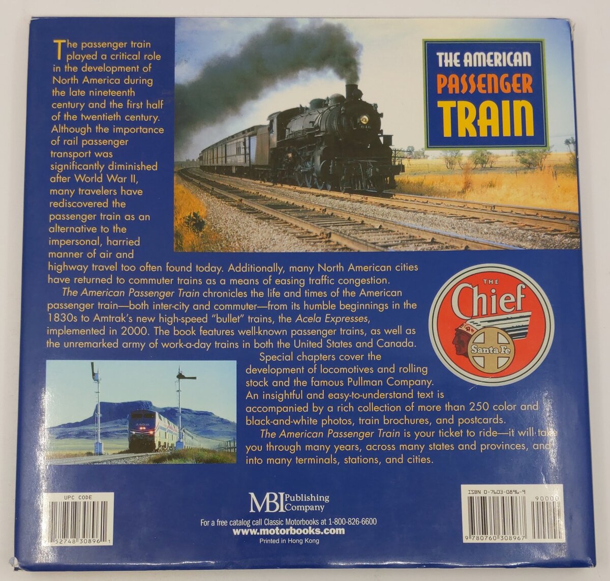 American Passenger Train Hardcover Book Mike Schafer, Joe Welsh, Kevin Holland EX