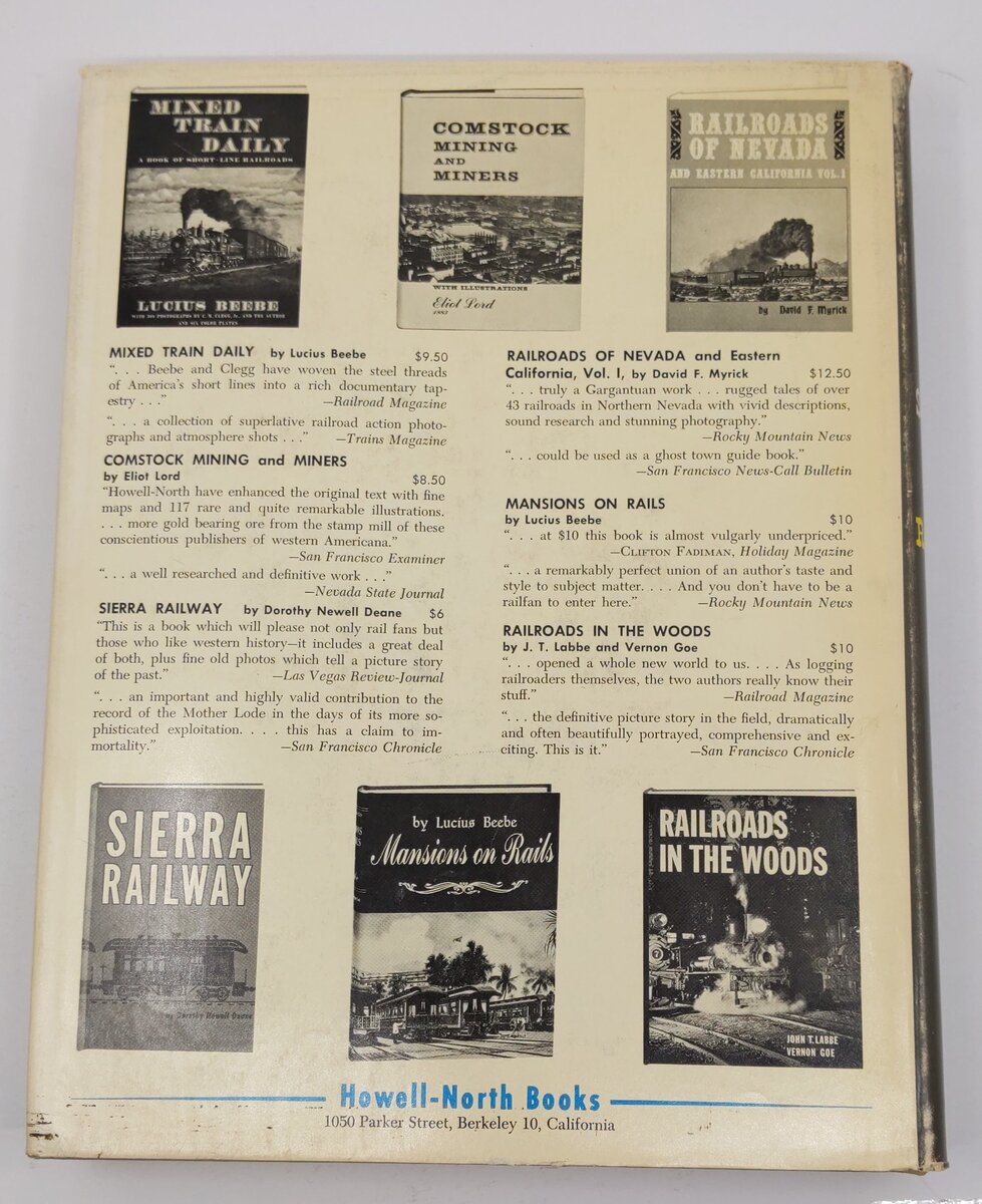 The Central Pacific & The Southern Pacific Railroads Hardcover Book Lucius Beebe