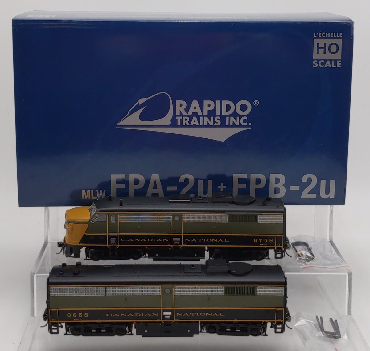 Rapido Trains 21605 HO CN FPAB-2u Diesel Locomotive Set #6758/6858 w/DCC