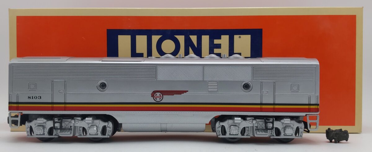 Lionel 6-18103 O Gauge Santa Fe F-3 B Unit Dummy Diesel Locomotive #8103 LN/Box