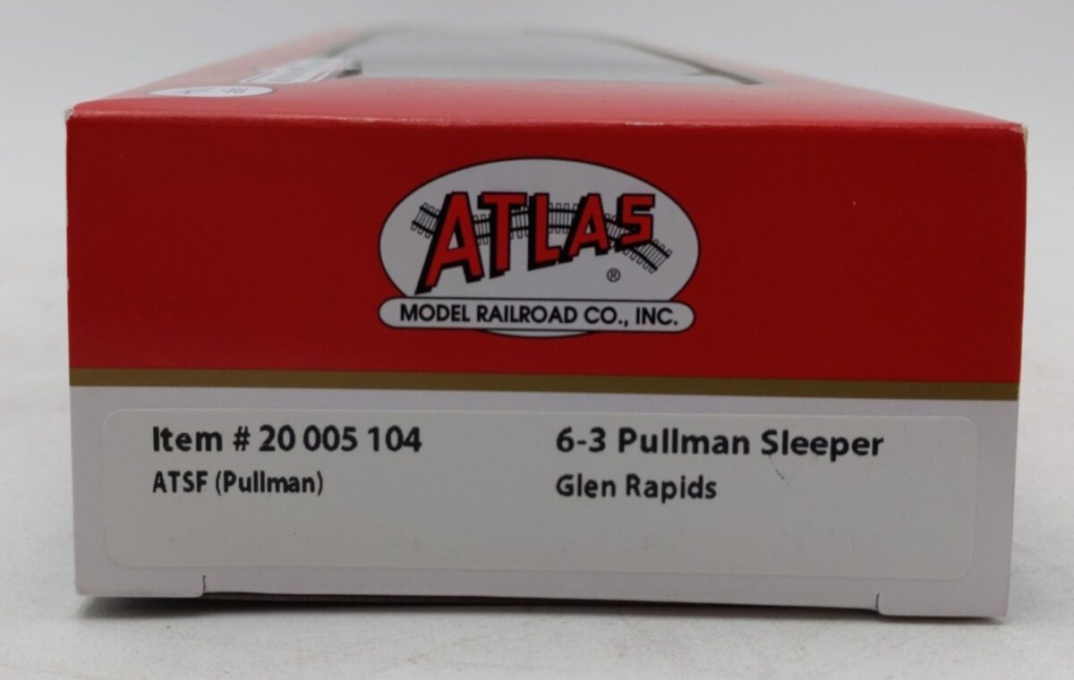Atlas 20005104 HO Atchison Topeka Santa Fe Pullman 6-3 Sleeper LN/Box