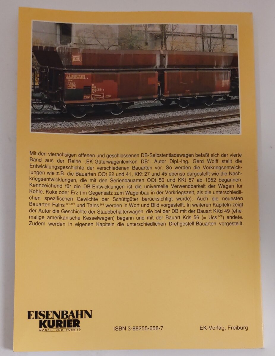 EK-Güterwagen-Lexikon DB Paperback Book By Gerd Wolff EX