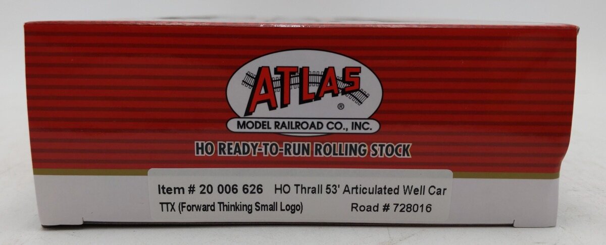 Atlas 20006626 HO TTX Forward Thinking Small Logo 53' Artic Well Car #728016
