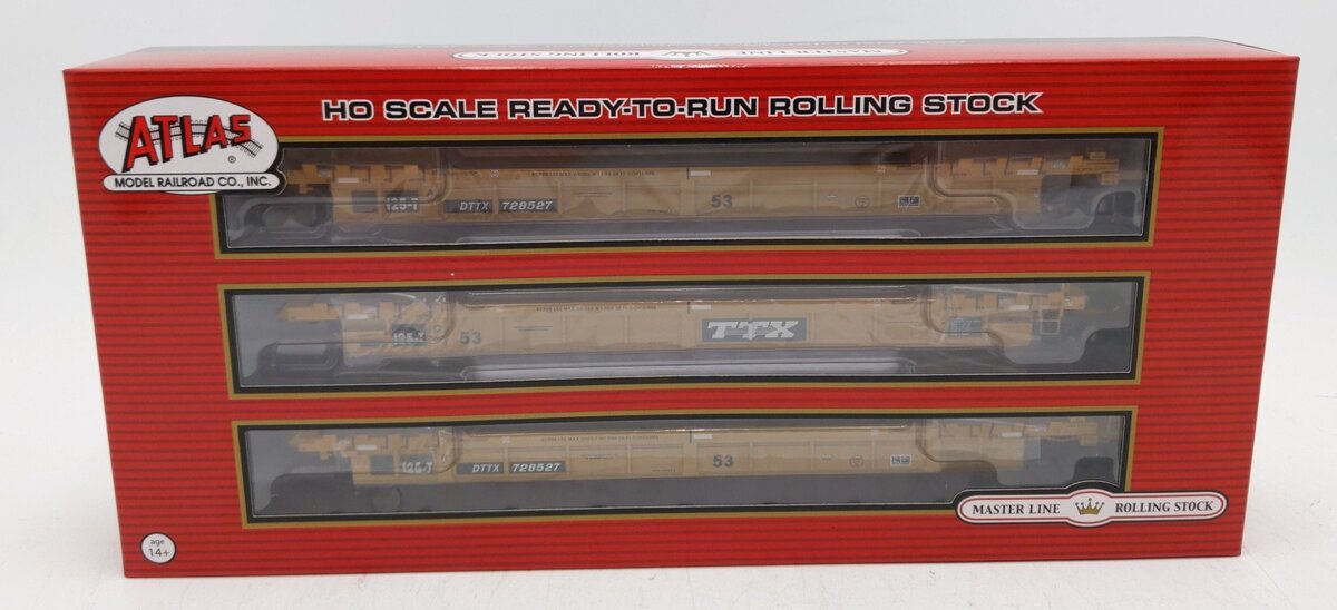 Atlas 20006619 HO TTX Yellow/Black 53' Artic Well Car #728527