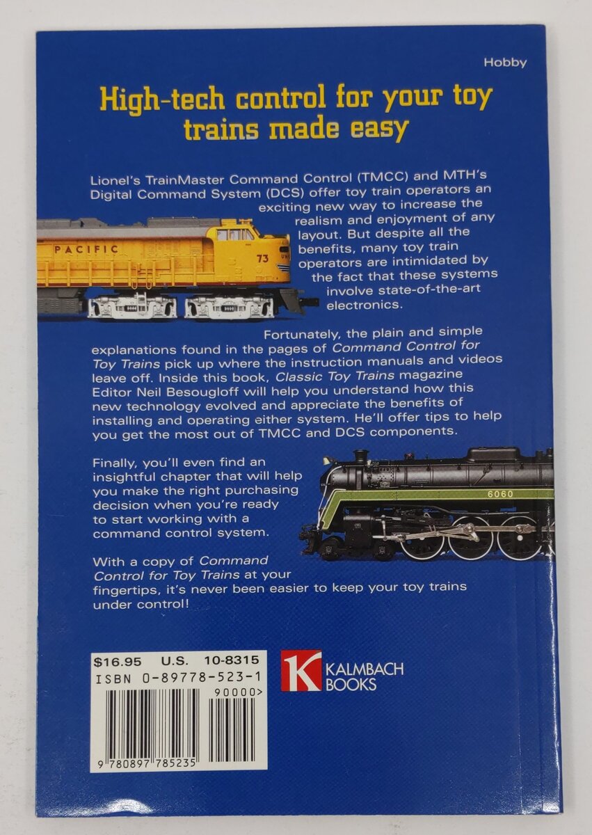 Command Control for Toy Trains Paperback Book By Neil Besougloff EX