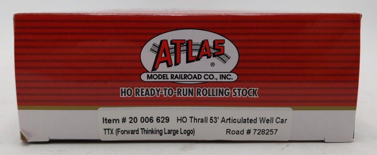 Atlas 20006629 HO TTX Forward Thinking Large Logo 53' Artic Well Car #728257