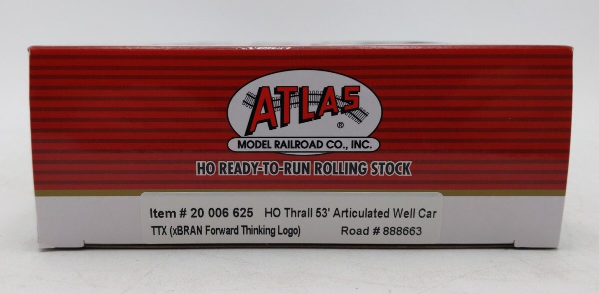 Atlas 20006625 HO TTX xBRAN Forward Thinking 53' Artic Well Car #888663