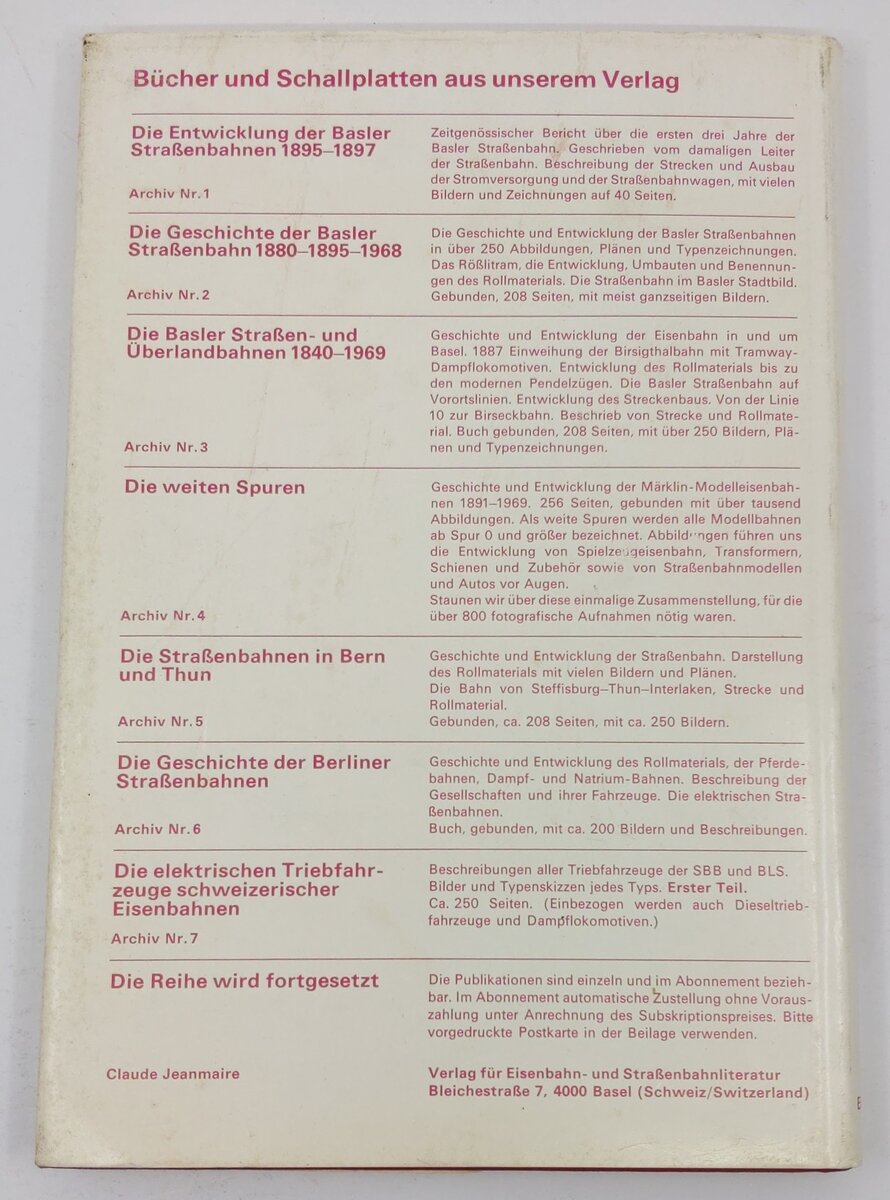 Die Weiten Spuren., Railway Models of Marklin. Hardcover Book By Jeanmarie C. VG