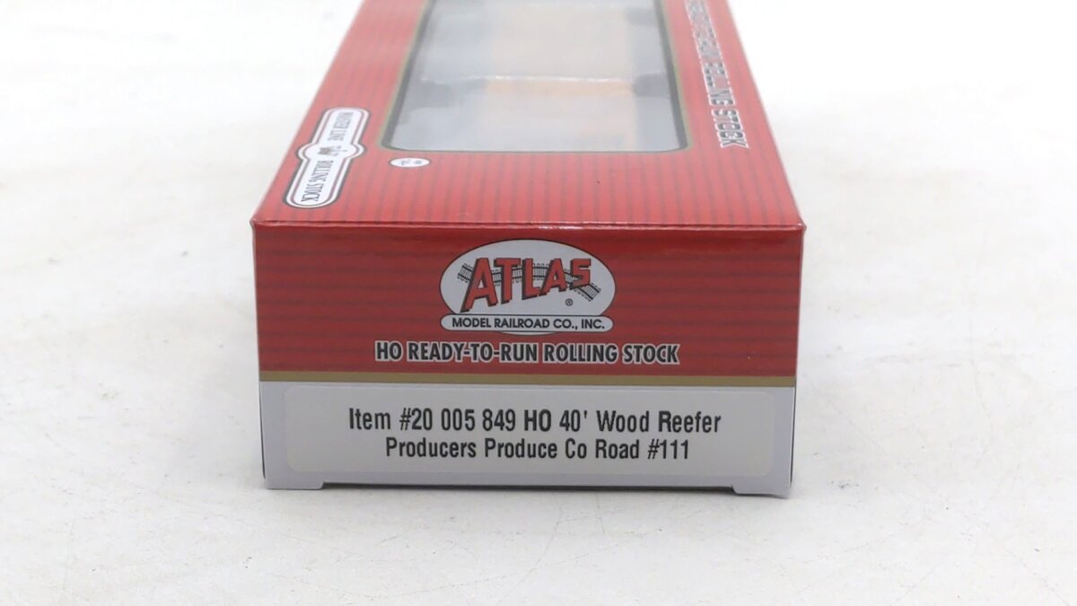Atlas 20005849 HO Scale Producers Produce Co. 40' Wood Reefer #111