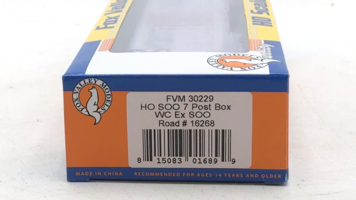 Fox Valley Models 30229 HO Wisconsin Central Soo Line-Built 7-Post Boxcar #16268
