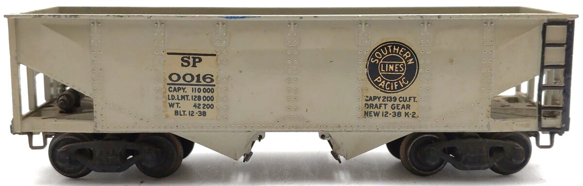 Lionel 0016 OO Gauge Southern Pacific Lines Grey Hopper Car - Detailed EX