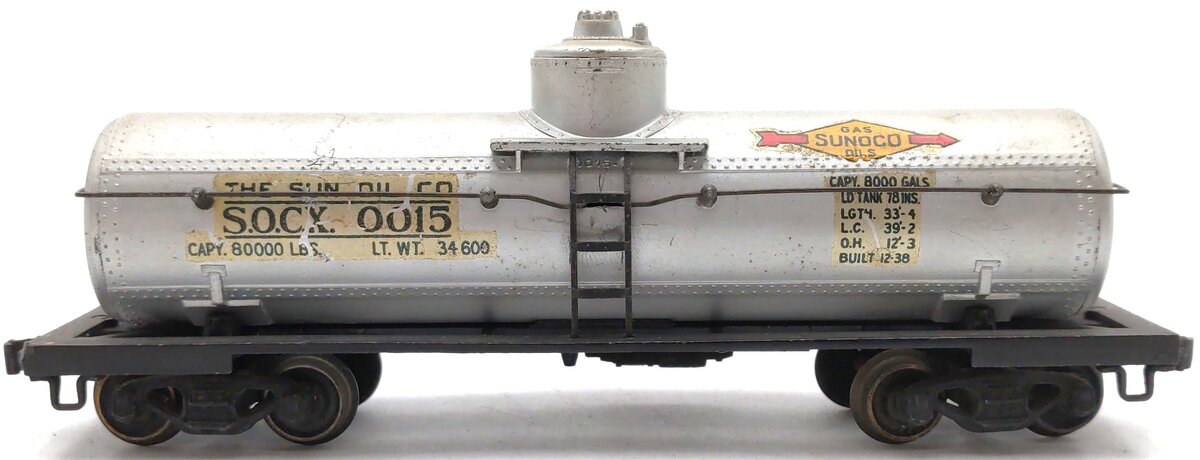Lionel 0015 OO Gauge Sunoco Tank Car EX