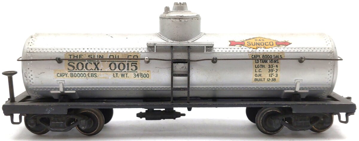 Lionel 0015 OO Gauge Sunoco Tank Car EX
