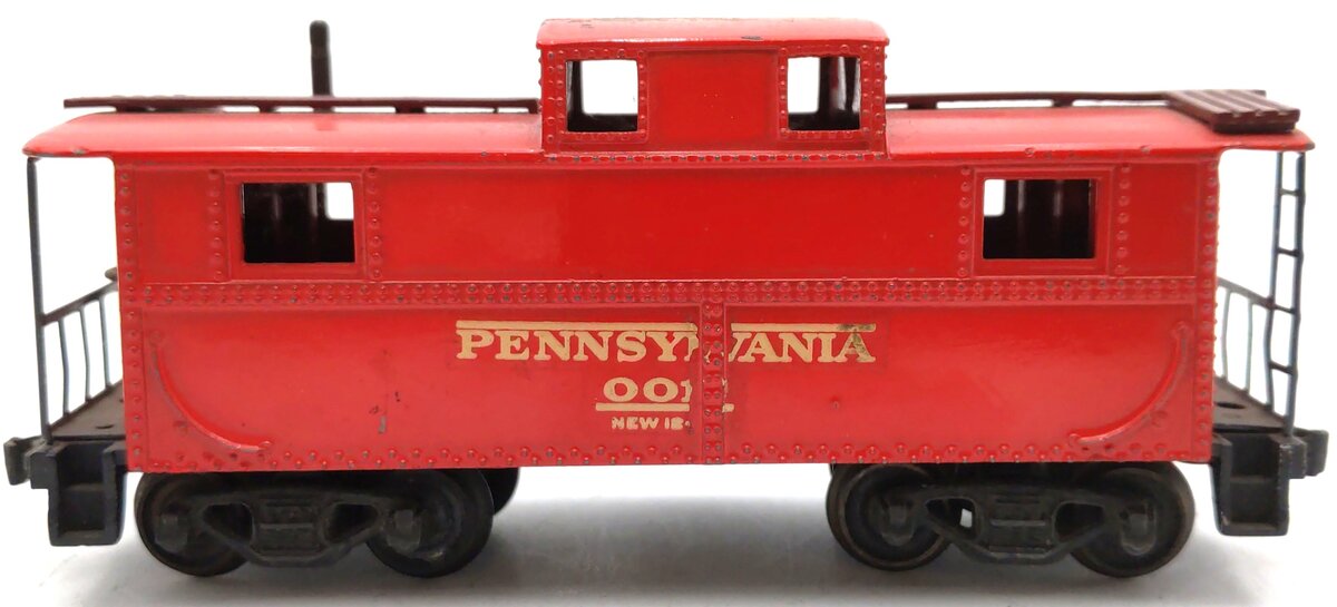 Lionel 0017 Full Detail OO Scale Red/Maroon Caboose VG