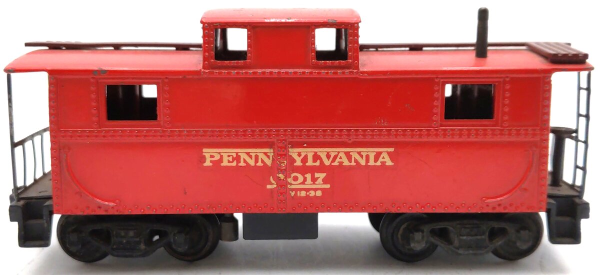 Lionel 0017 Full Detail OO Scale Red/Maroon Caboose VG