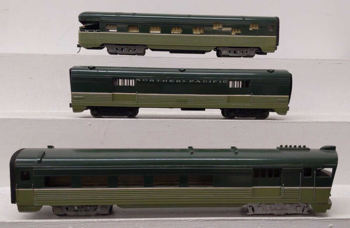 Custom O Scale Northern Pacific RDC & Passenger Car Set [2-Rail] VG