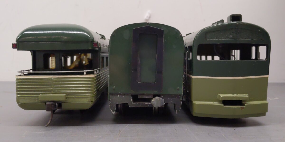 Custom O Scale Northern Pacific RDC & Passenger Car Set [2-Rail] VG