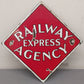 Railway Express Agency Metal Sign VG