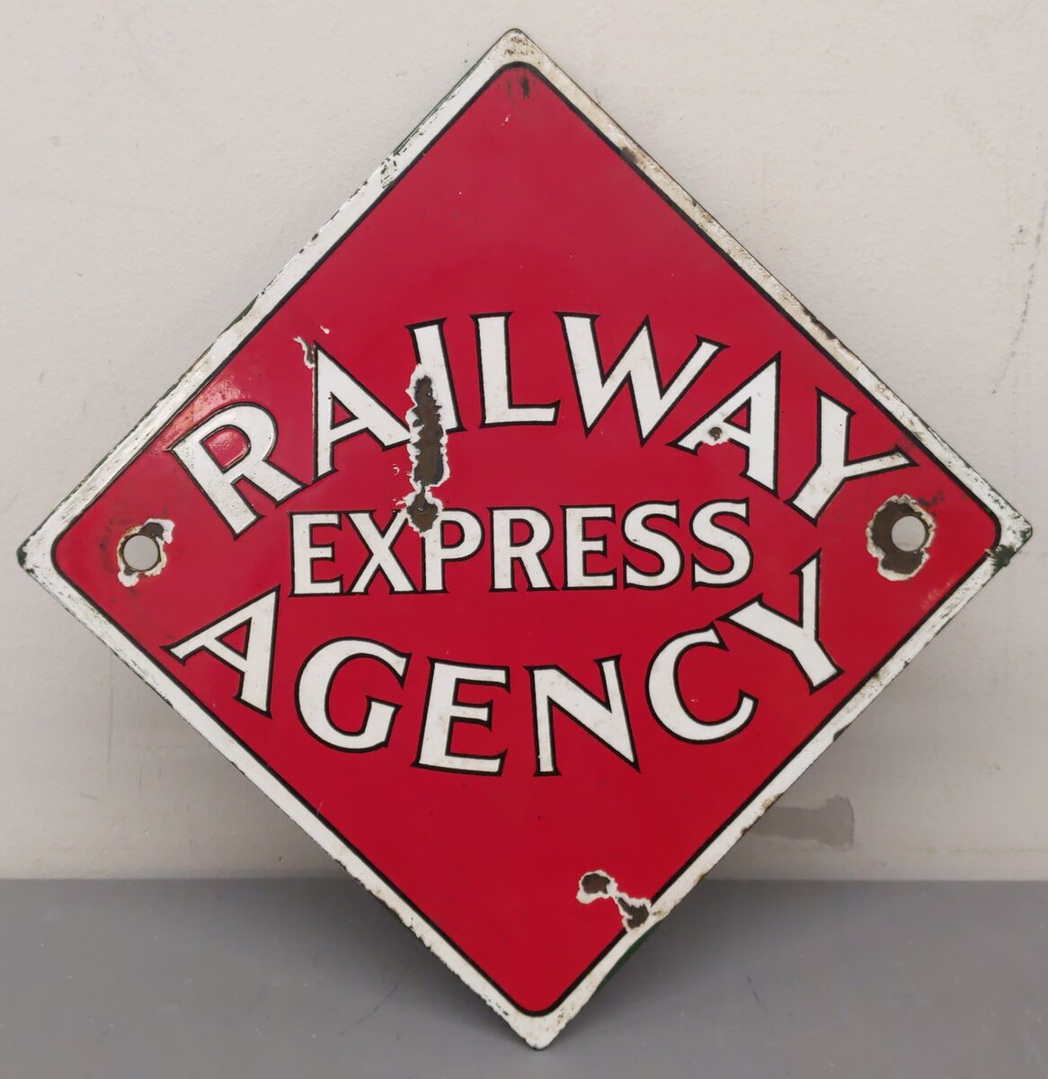 Railway Express Agency Metal Sign VG