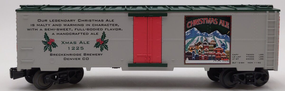 MTH 30-78123 Christmas Ale Modern Reefer Car #1225