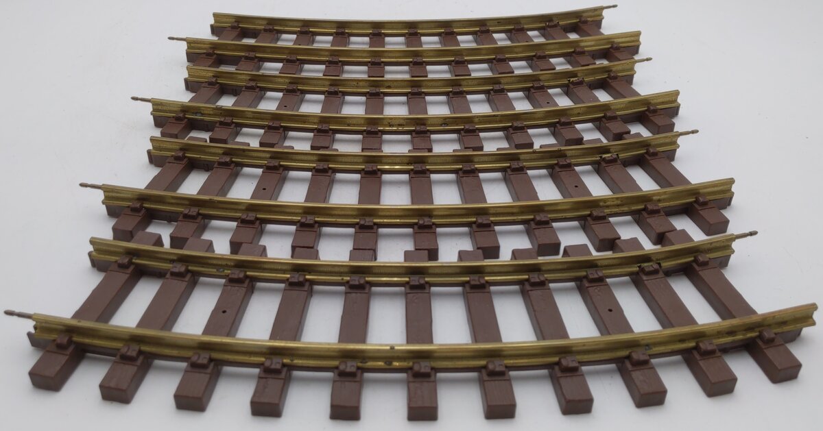 Lionel 8-82003 G Scale Curved Track Sections (4) VG/Box