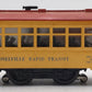 Lionel 60 Vintage O Lionelville Motorized Rapid Transit Trolley VG