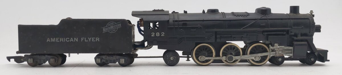 American Flyer 282 Vintage S 4-6-2 Pacific Steam Locomotive & Tender #282 VG