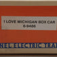 Lionel 6-9486 O Gauge I Love Michigan Boxcar #9486 LN/Box