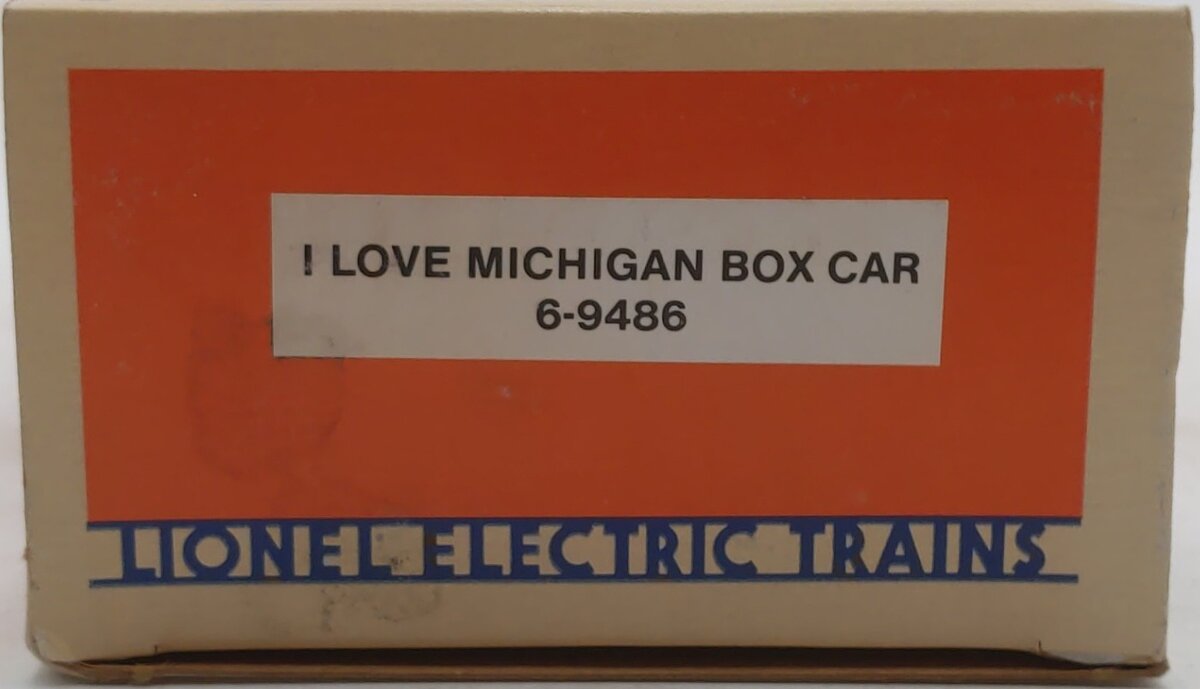 Lionel 6-9486 O Gauge I Love Michigan Boxcar #9486 LN/Box