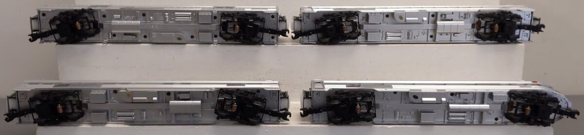 Atlas 3001590S O Burlington Northern 70' Streamline 4 Car Passenger Set (3 Rail) EX/Box