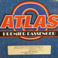 Atlas 3001590S O Burlington Northern 70' Streamline 4 Car Passenger Set (3 Rail) EX/Box