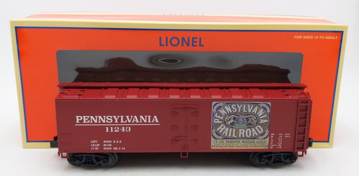Lionel 2426880 O Gauge Pennsylvania Brady's Train Woodside Reefer #11243 LN/Box