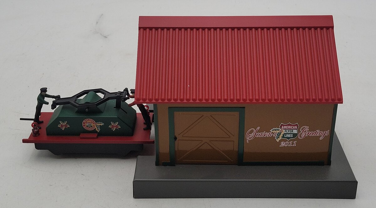 American Flyer 6-48096 S Scale Christmas Handcar w/Shed LN/Box