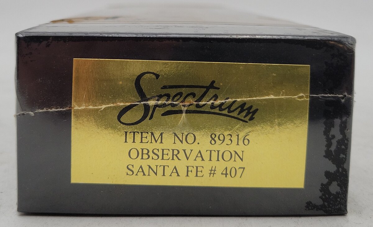 Bachmann 89316 HO Santa Fe Heavyweight Observation Car #407 MT/Box
