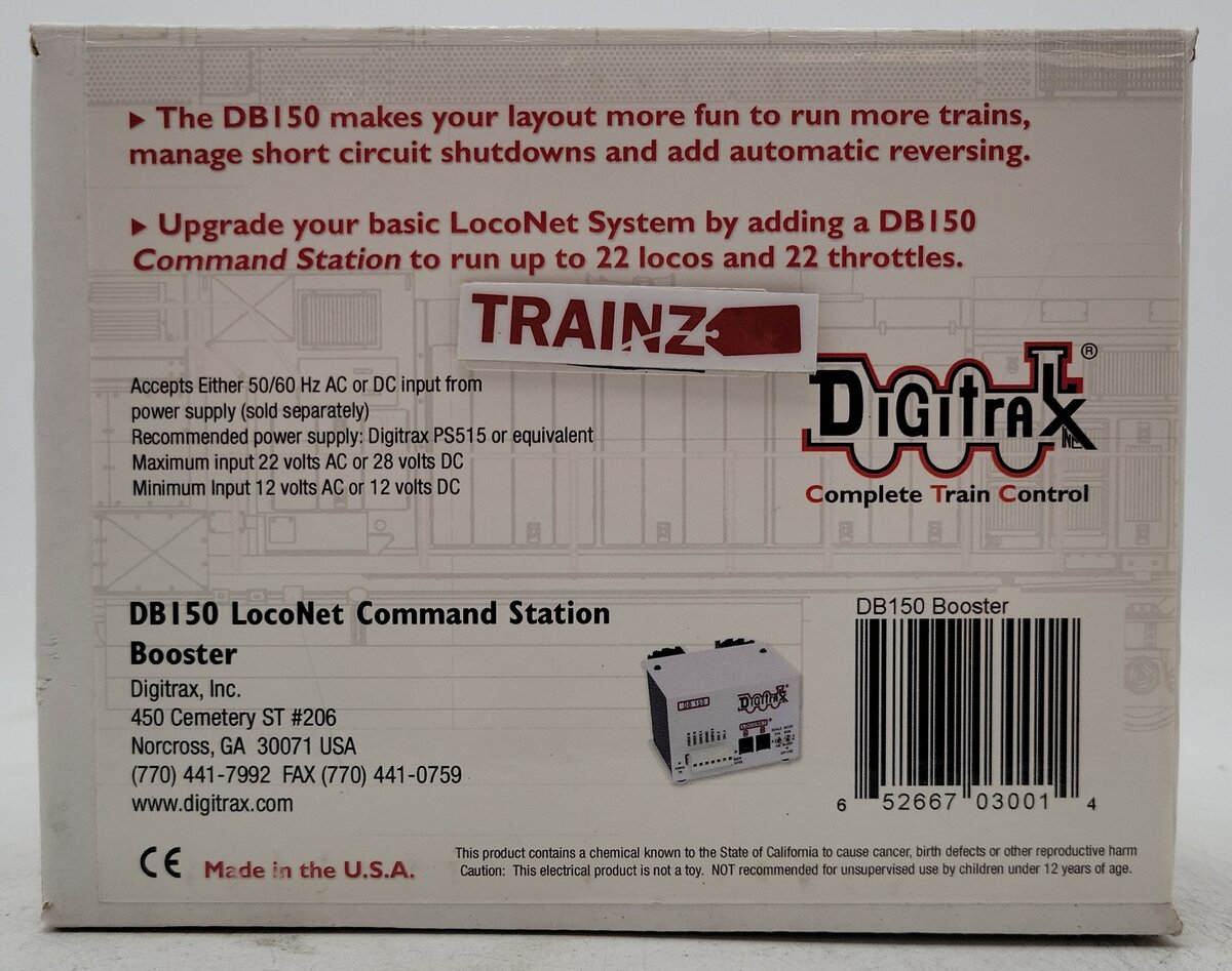 Digitrax DB150 Command Station & Booster EX/Box